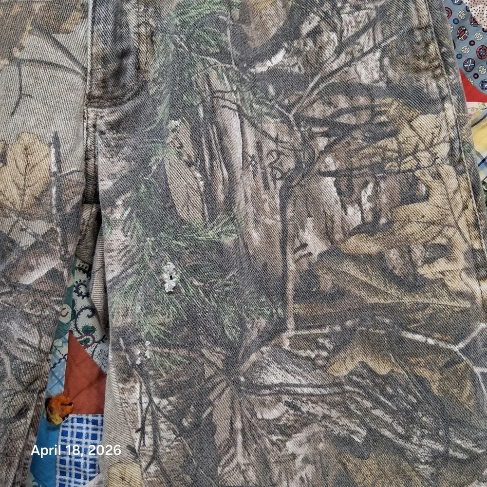 Realtree‎ Camouflage Hunting Jeans Size 32x32 Woodland Camo